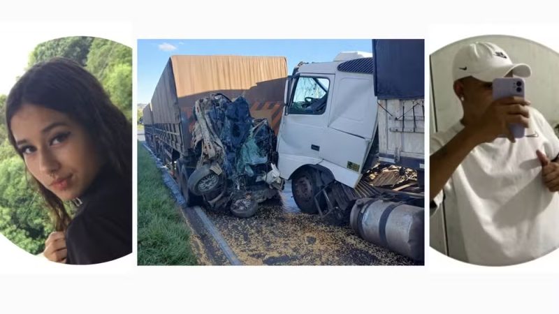 Trânsito – Carreta não consegue frear em radar e prensa carro com casal de jovens na BR-376, no Paraná; os dois morreram