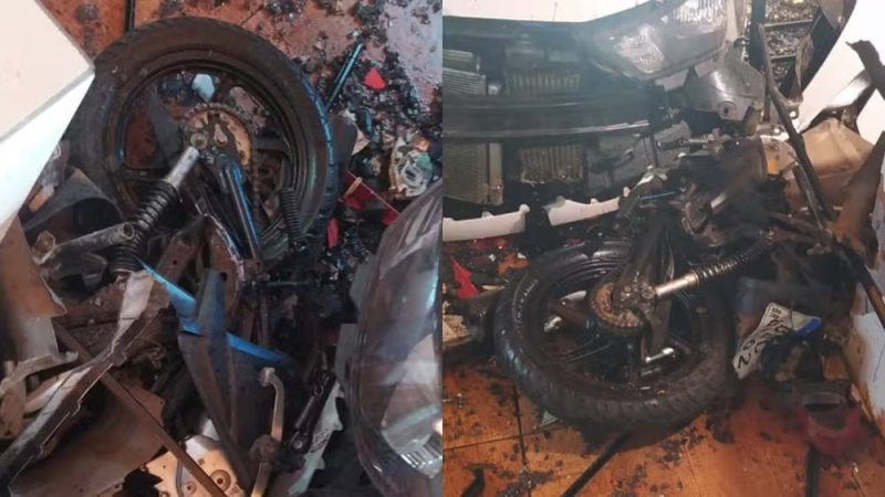 Cascavel – Motociclista sobrevive após ser arrastado por 40 metros por carro e ter perna amputada