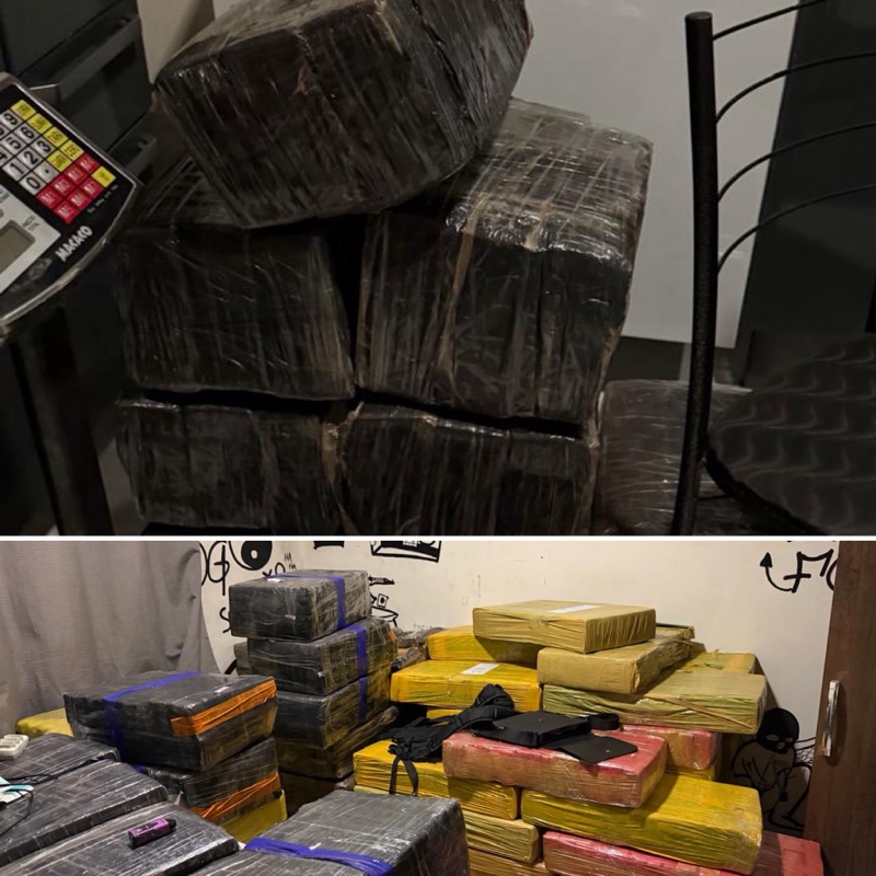 Mundo Novo – Polícia Civil prende traficante e apreende quase 3 toneladas de maconha em residência