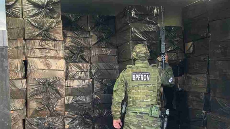 Paraná – Carga de 25 mil maços de cigarros é apreendida em Laranjeiras do Sul