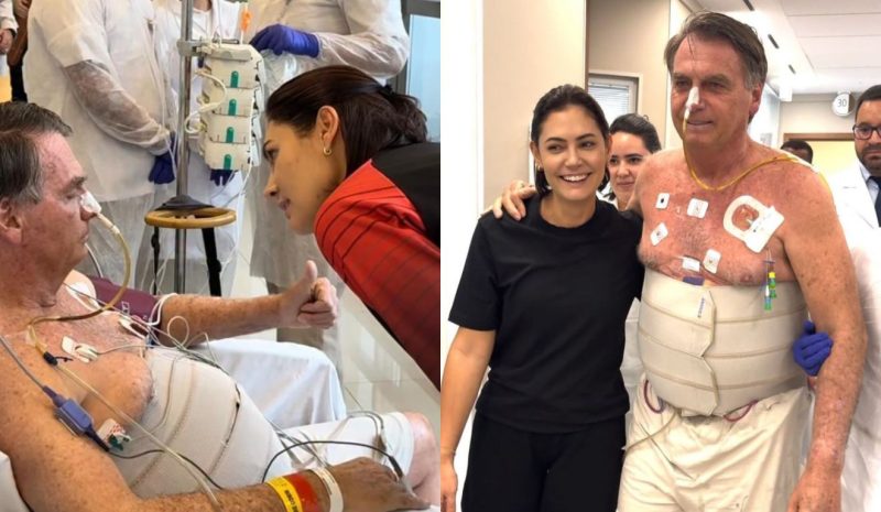 Pausa – Michelle diz estar de “licença” da política para cuidar de Bolsonaro em prisão domiciliar