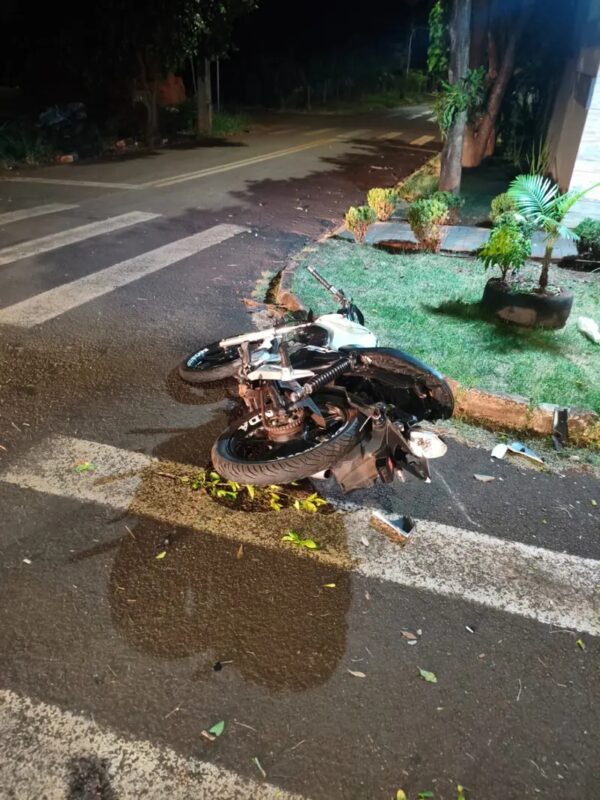 Palotina – Motociclista morre após fuga durante fiscalização de trânsito