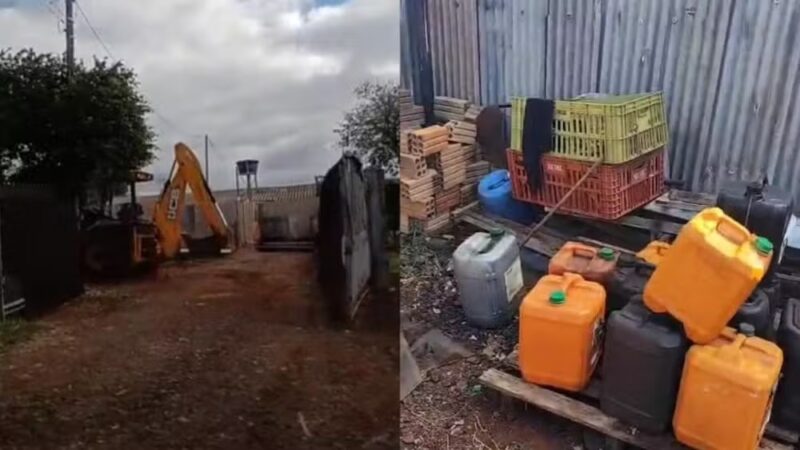 Cascavel – Vereador flagra retroescavadeira da prefeitura desviando rota até terreno particular e operador é preso por desvio de diesel