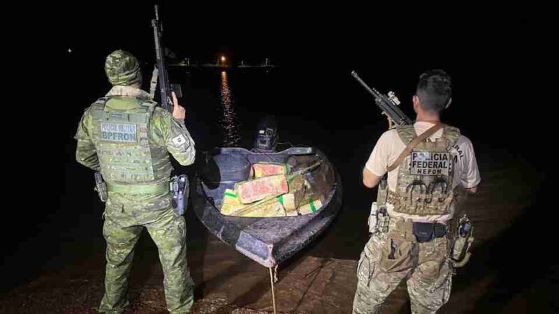 Santa Helena – Forças policiais apreendem 677 quilos de maconha no Lago de Itaipu