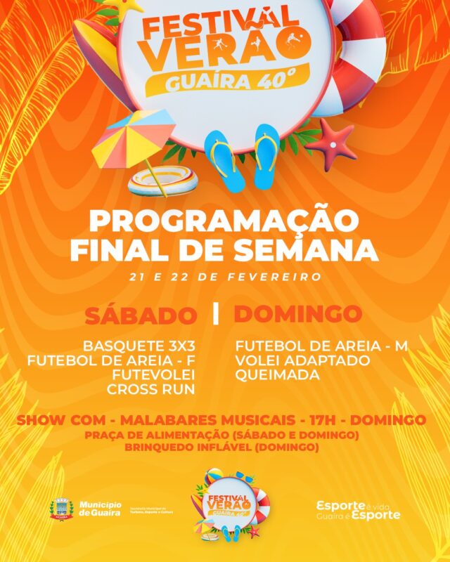 Esportes – Guaíra entra em clima total para o Festival de Verão 40º