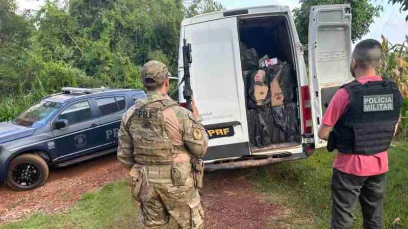 Toledo – PRF apreende 75 mil maços de cigarros