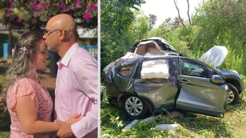 PR 151 – Casal morre após colidir carro com caminhão, rodar na pista e ser atingido por carreta, no Paraná