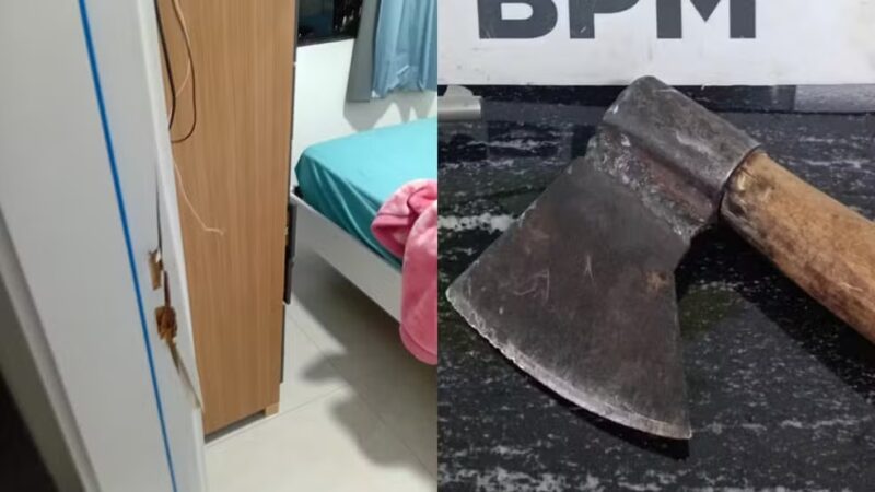 Cascavel – Mulher se esconde após ex-marido invadir casa com machado e ameaçar matá-la