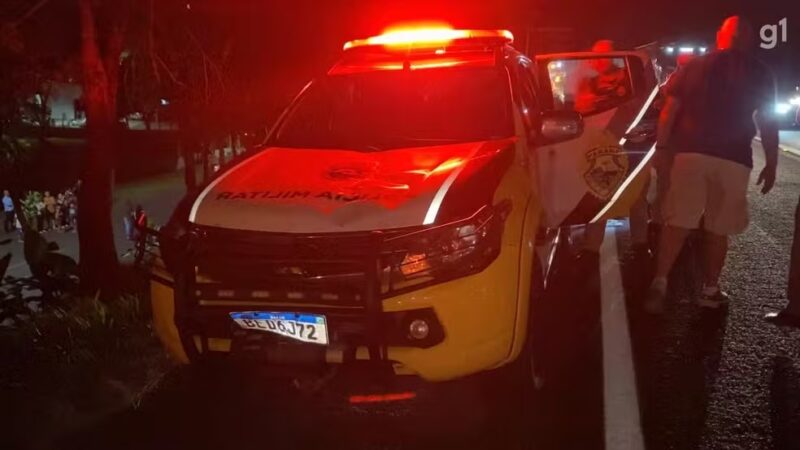 Trânsito – Homem morre após ser atropelado por viatura que se deslocava para atender acidente no Paraná