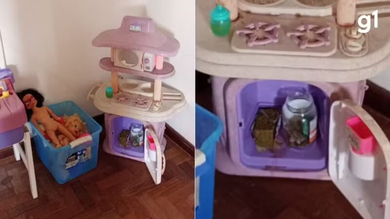 RS – Casal é preso com maconha escondida dentro de casinha de boneca da filha de 9 anos
