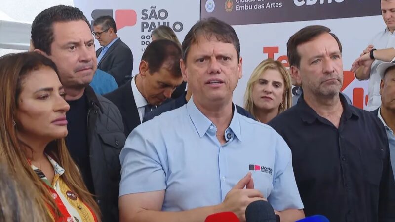 Eleições – Tarcísio diz que não renunciará em abril e vai apoiar Flávio em SP