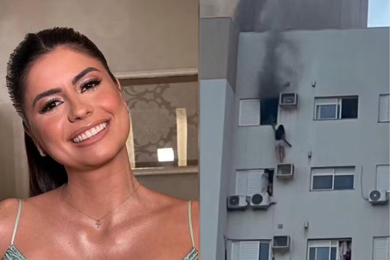 Cascavel – Advogada recebe alta hospitalar 3 meses após salvar família de incêndio em apartamento