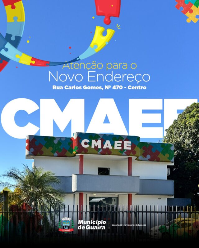 Guaíra – Município informa novo endereço do CMAEE Sonho de Mãe