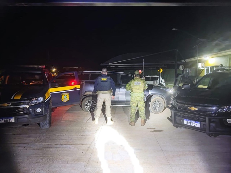 Guaíra – BPFron e PRF prendem quadrilha durante ação conjunta