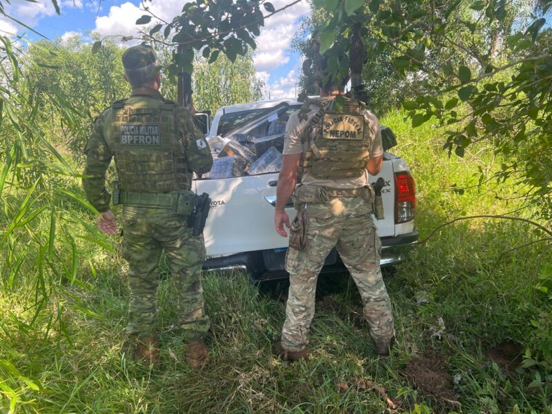 Guaíra – Policiais realizam prisão de homem, recuperam veículo furtado e frustram ação de tráfico de drogas