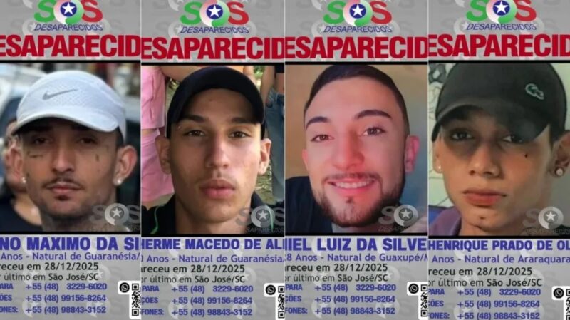 SC – Polícia confirma que corpos encontrados são de jovens desaparecidos