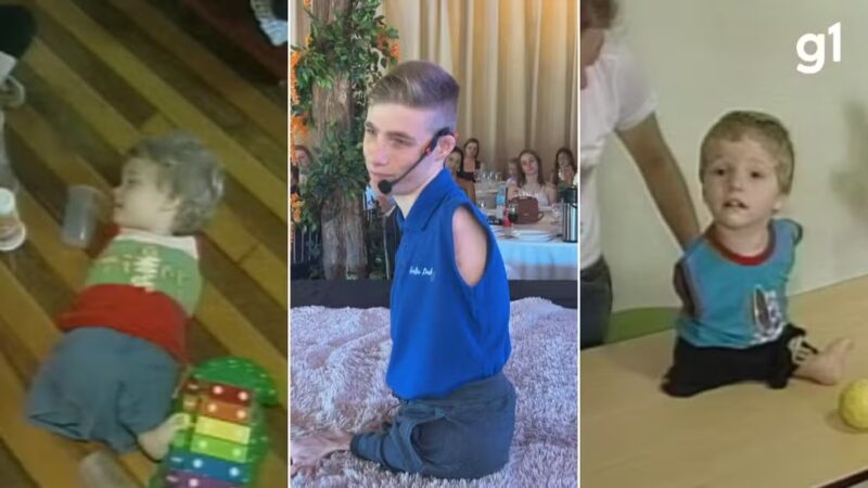 RS – Sem braços, pernas e com uma síndrome raríssima: saiba quem é influenciador que desafia padrões e lota palestras pelo Brasil