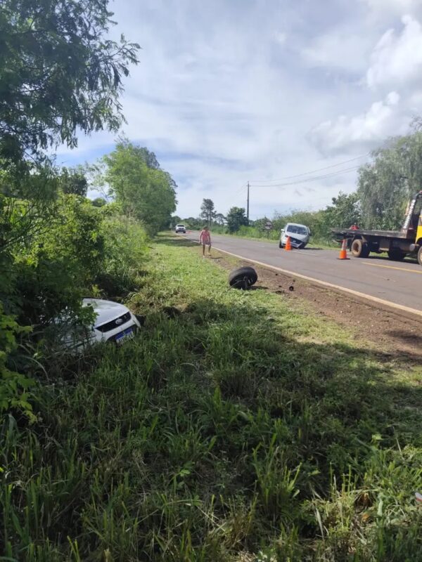 PR 495 – Acidente deixa um homem ferido em Medianeira