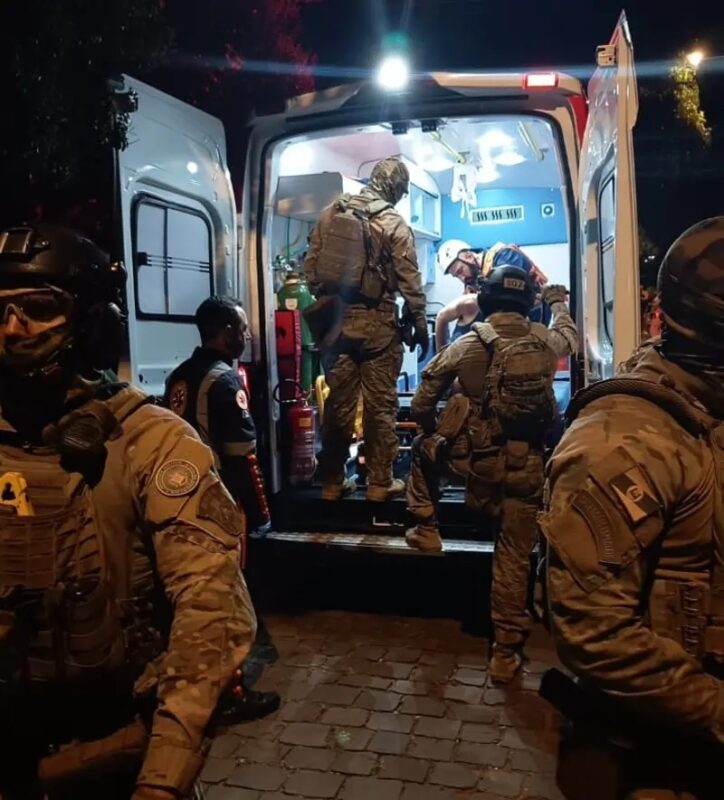 Terra Roxa – BOPE é acionado para intervir em situação de homem em surto