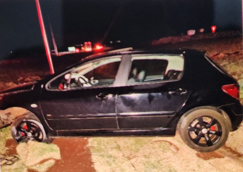 PR 182 – Condutor fica ferido após perder controle do veículo, em Palotina