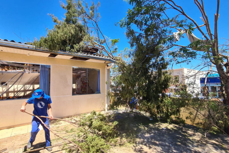 Paraná – Presos concluem limpeza e reparos em prédios públicos de Rio Bonito do Iguaçu