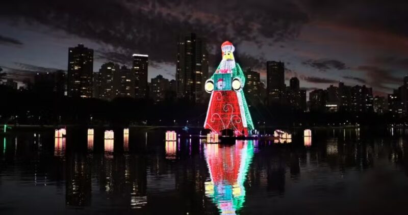 Destaque – Maior Papai Noel do mundo está no Paraná, confirma Guinness