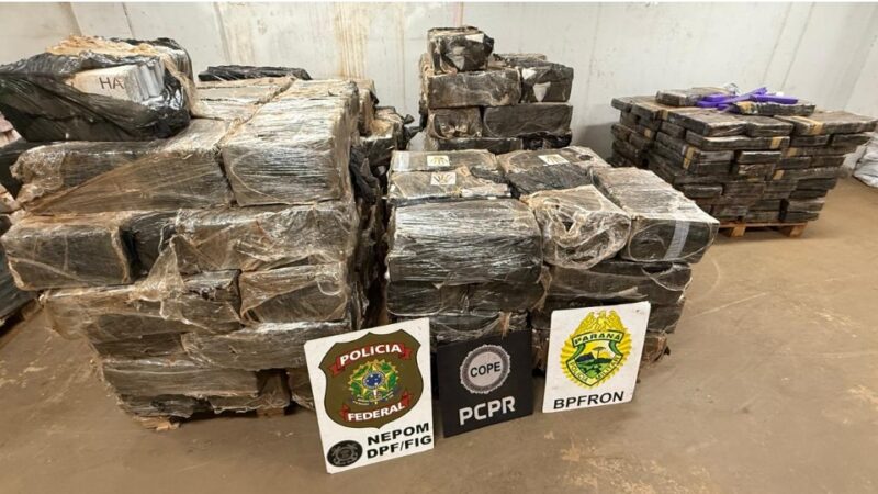 Santa Helena – Polícia Federal apreende 3,7 toneladas de maconha