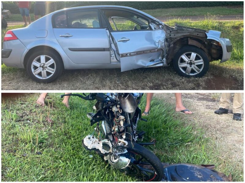 Santa Helena – Motociclista morre após grave acidente na PR-317; motorista do outro veículo é preso por embriaguez