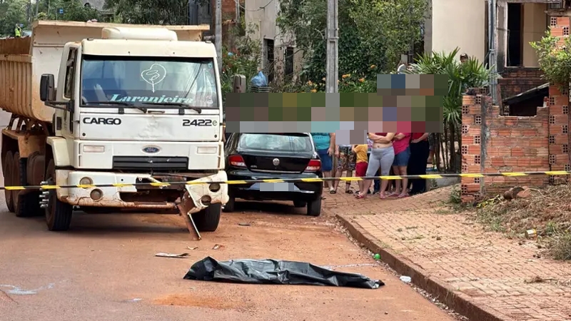 Cascavel – Ciclista morre ao se envolver em acidente com caminhão