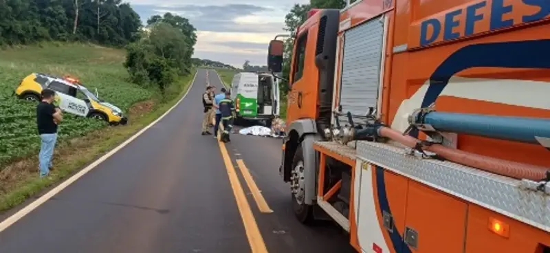 Paraná – Passageira de moto morre em acidente na PR 475