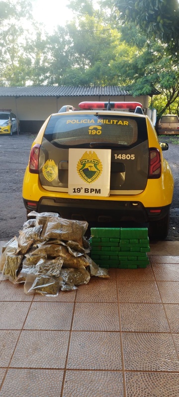 Guaíra – PM apreende mais de 51 kg de drogas em área rural