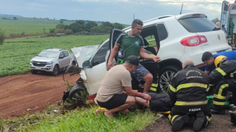 BR 369 – Gestante em estado grave é transferida após acidente em Ubiratã