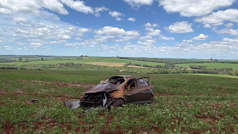 BR 369 – Perseguição policial deixa um morto e outro ferido após capotamento em Cascavel