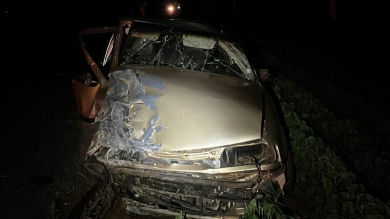 Assis – Acidente na PR 486 deixa motorista ferido