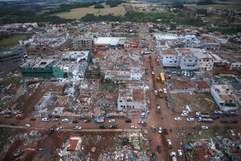 Clima – Simepar confirma três tornados na sexta com ventos de até 330 km/h e há outras suspeitas em análise