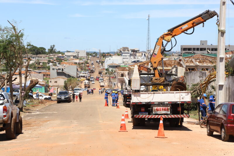 Paraná – Copel e Sanepar avançam na reconstrução dos serviços essenciais em Rio Bonito do Iguaçu