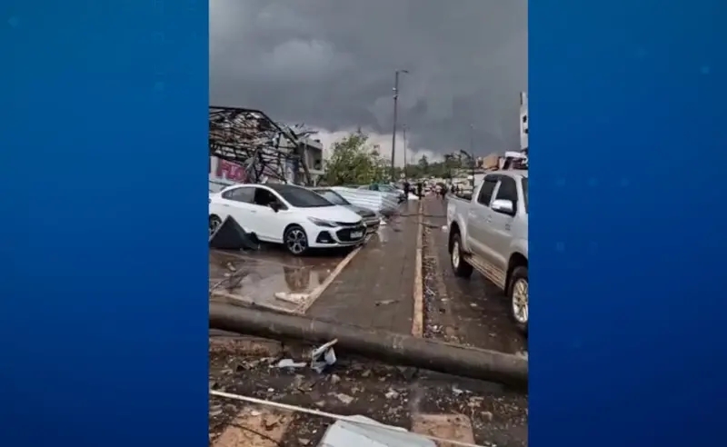 Clima – Temporal com ventos e granizo causa estragos e deixa feridos em Rio Bonito do Iguaçu e região