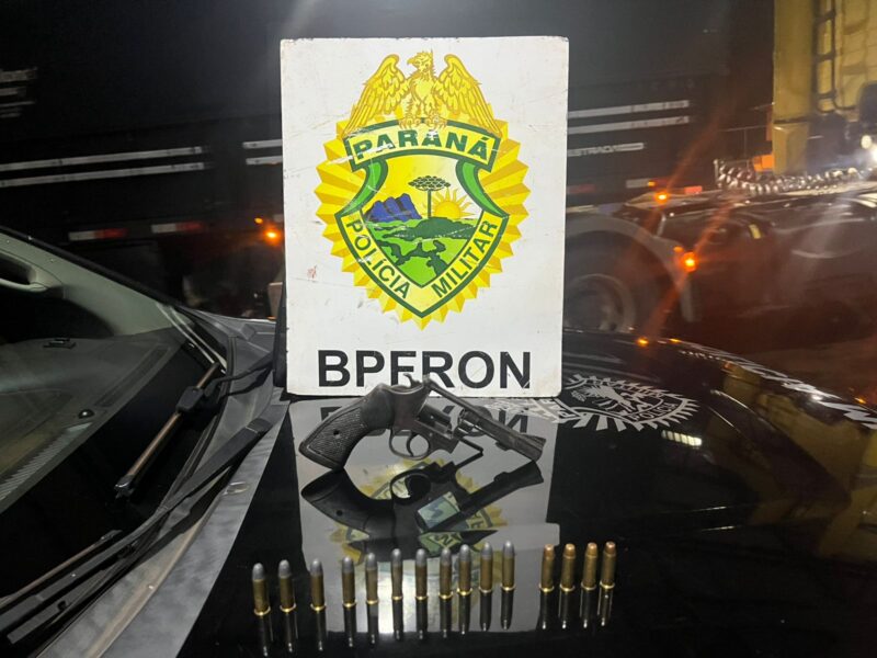 Guaíra – BPFron prende homem com revólver calibre .38 em ônibus