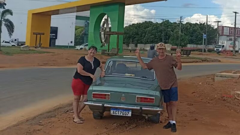 Toledo – Casal que viajou de Corcel do PR ao AM recebeu propostas de compra pelo caminho: ‘Poderíamos ter vendido o carro mais de dez vezes’