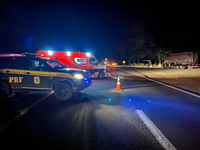 Trânsito – Pessoa morre após ser atropelada na BR-163 entre Lindoeste e Santa Lúcia