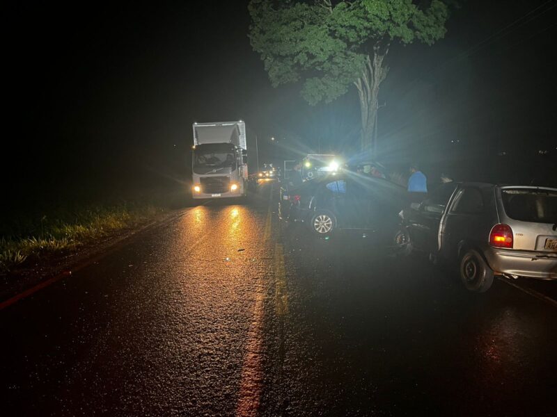 PR 364 – Acidente envolvendo seis veículos é registrado em Palotina