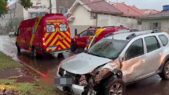 Cascavel – Idoso morre a caminho do hospital após se envolver em acidente
