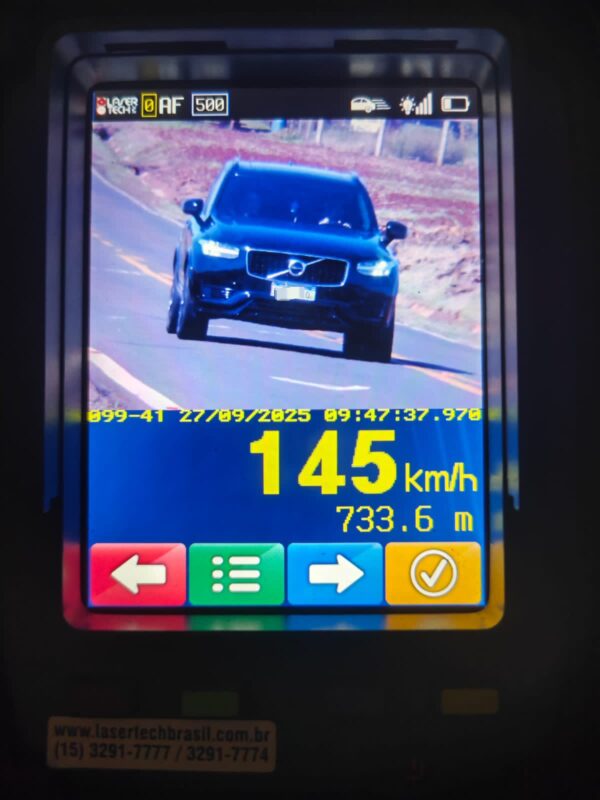 Trânsito – Operação flagra 80 condutores em alta velocidade na região do Lago de Itaipu