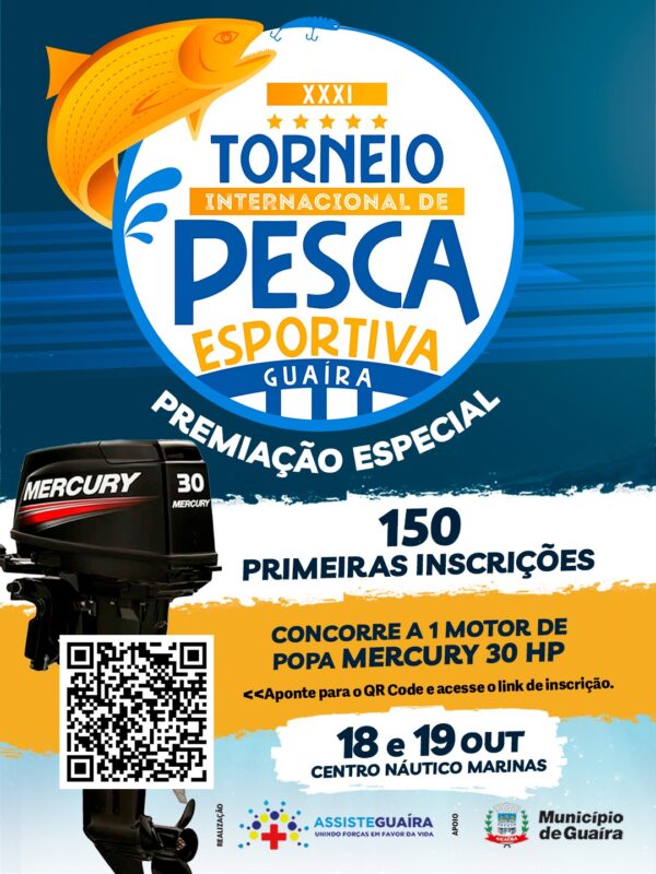 Guaíra – Município divulga inscrições para o XXXI Torneio Internacional de Pesca Esportiva