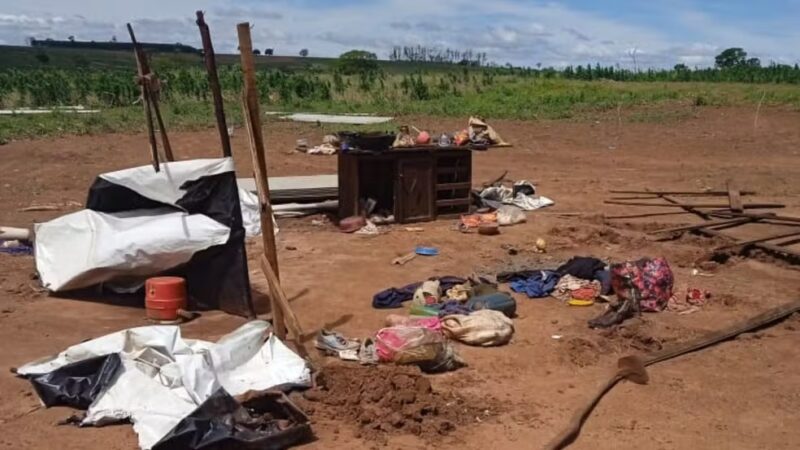 Clima – Um mês depois de se mudarem para novas terras, indígenas de Terra Roxa e Guaíra perdem casas e têm escola destruída por temporal