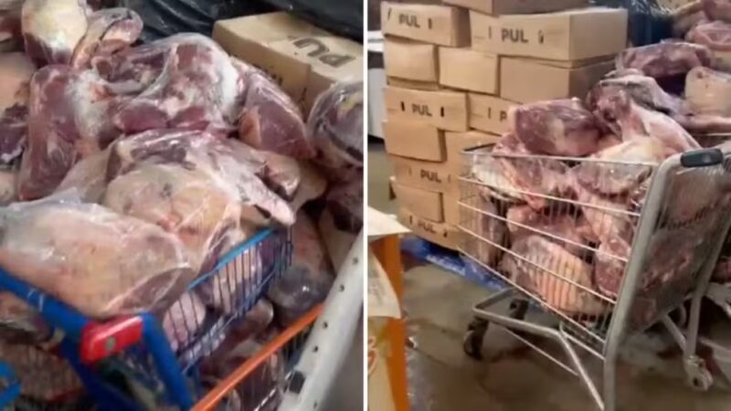 Segurança – Ladrões roubam 24 toneladas de carne no PR, e polícia descobre que eles venderam parte da carga e guardaram algumas peças para comer