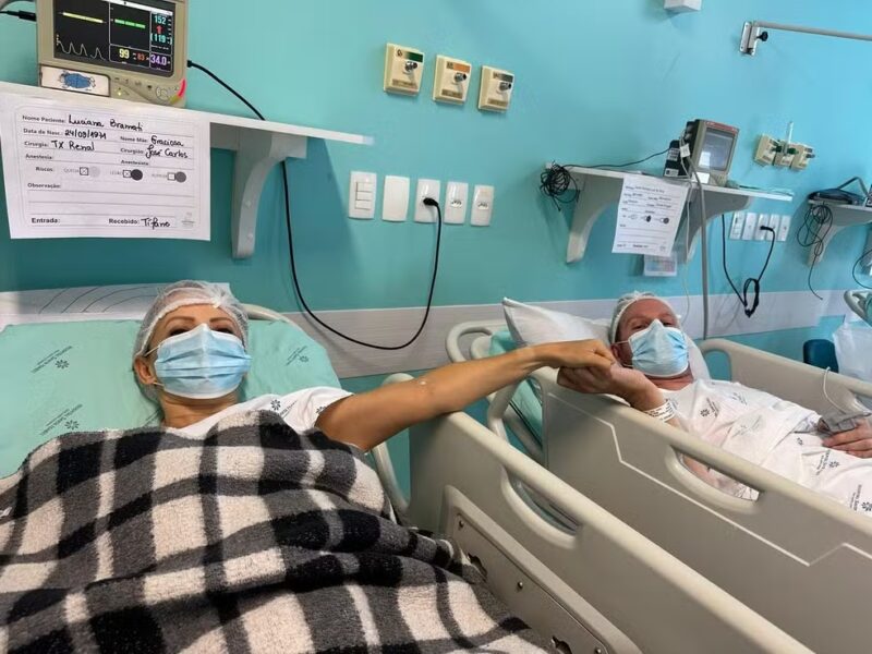 SC – Mulher perde função renal e recebe rim do próprio marido após descobrir compatibilidade