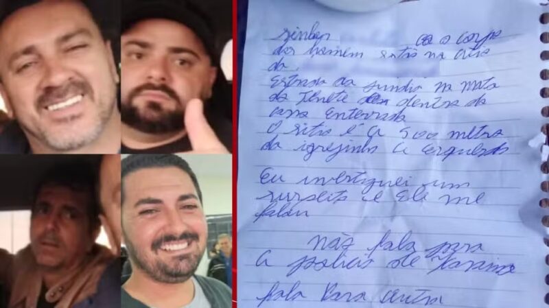 Paraná – Carta anônima e informante ajudaram polícia a localizar picape de homens que desapareceram após cobrança de dívida, diz secretário