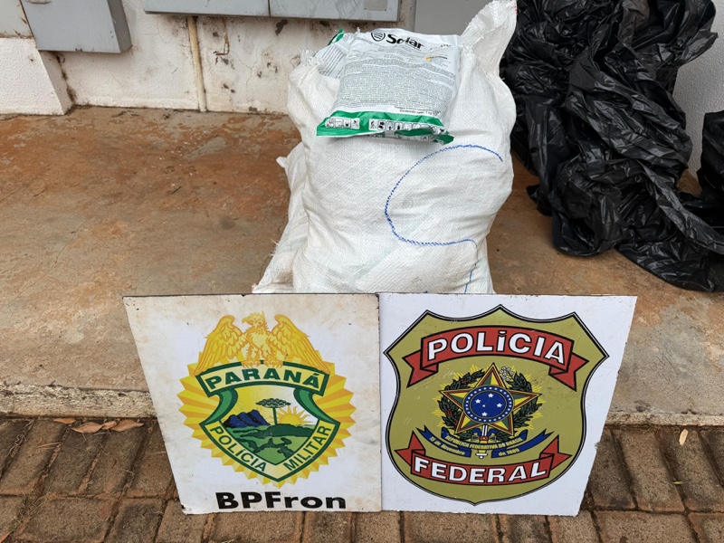 Guaíra – PF e BPFron apreendem agrotóxicos contrabandeados