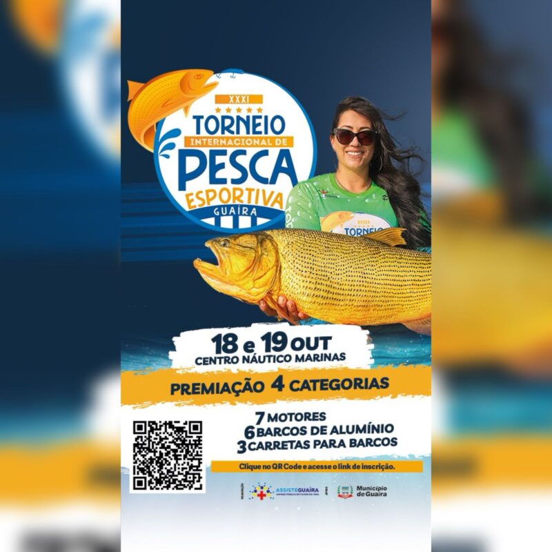 Guaíra – Vem aí a 31ª edição de um dos maiores Torneios de Pesca Esportiva da América Latina